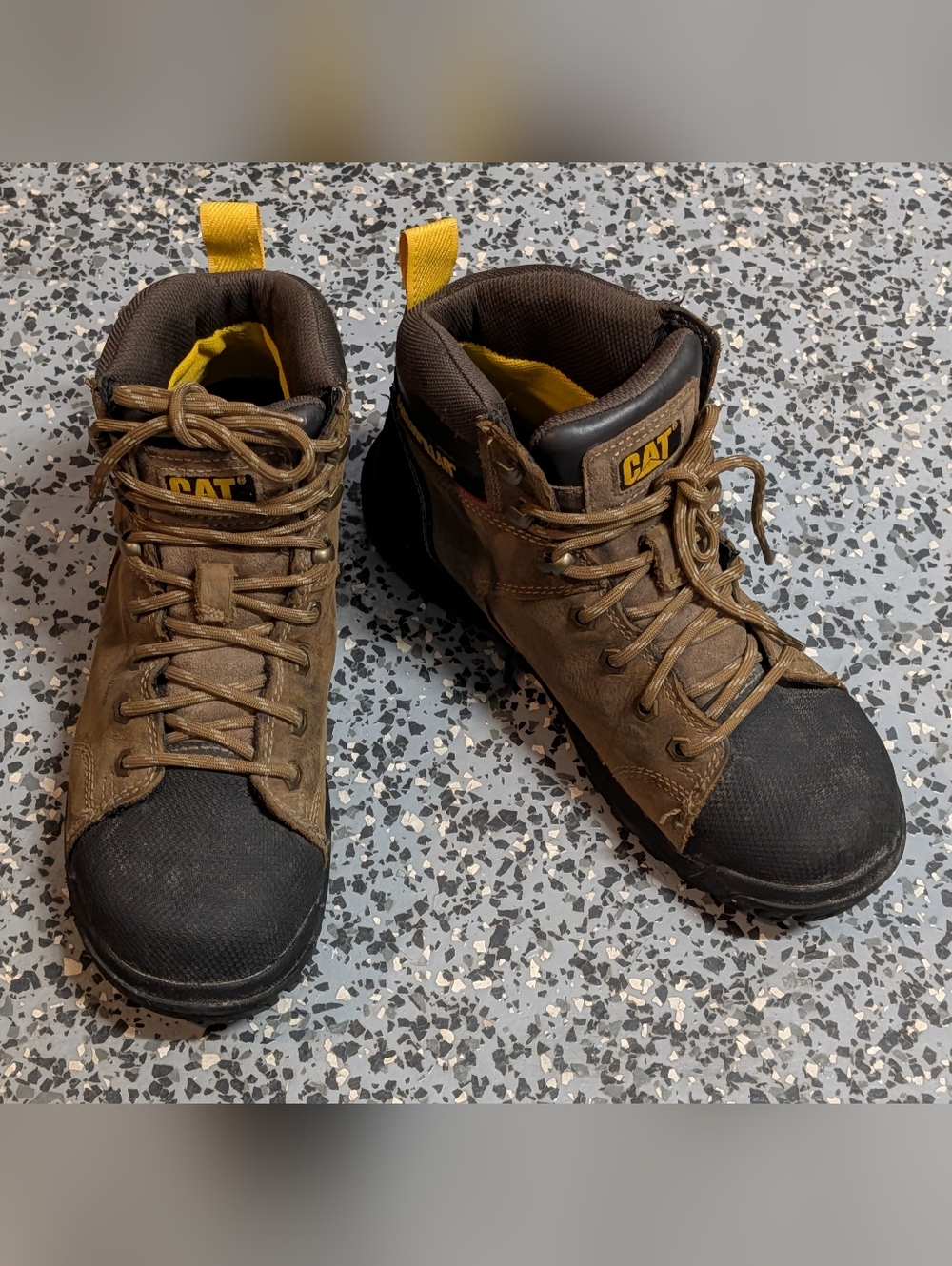 CAT Steel Toe Work Boots P91116 Women's Wellspring Waterproof Euro 38.5